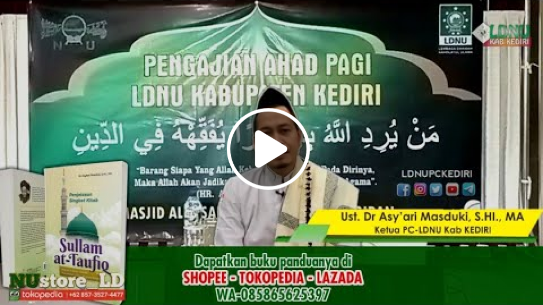 Pembukaan Majlis Taklim Sullamut Taufiq LDNU Kabupaten Kediri Masjid al Ihsan Minggiran Kec Papar