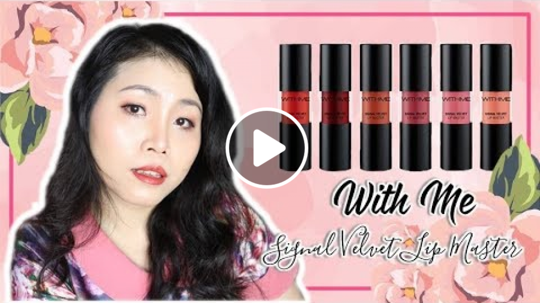 [SWATCH & REVIEW]: WITHME SIGNAL VELVET LIP MASTER ♡ 위드미 시그널 벨벳 립 ♡ ThuyInSeoul