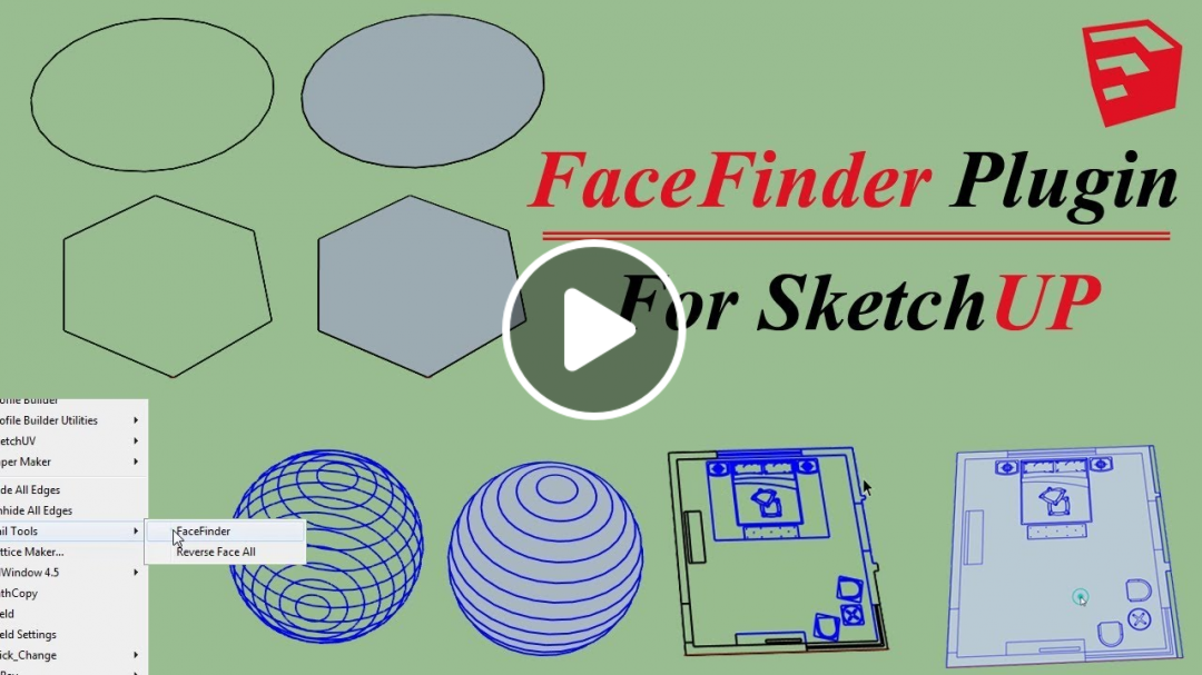 FaceFinder Plugin For Sketchup